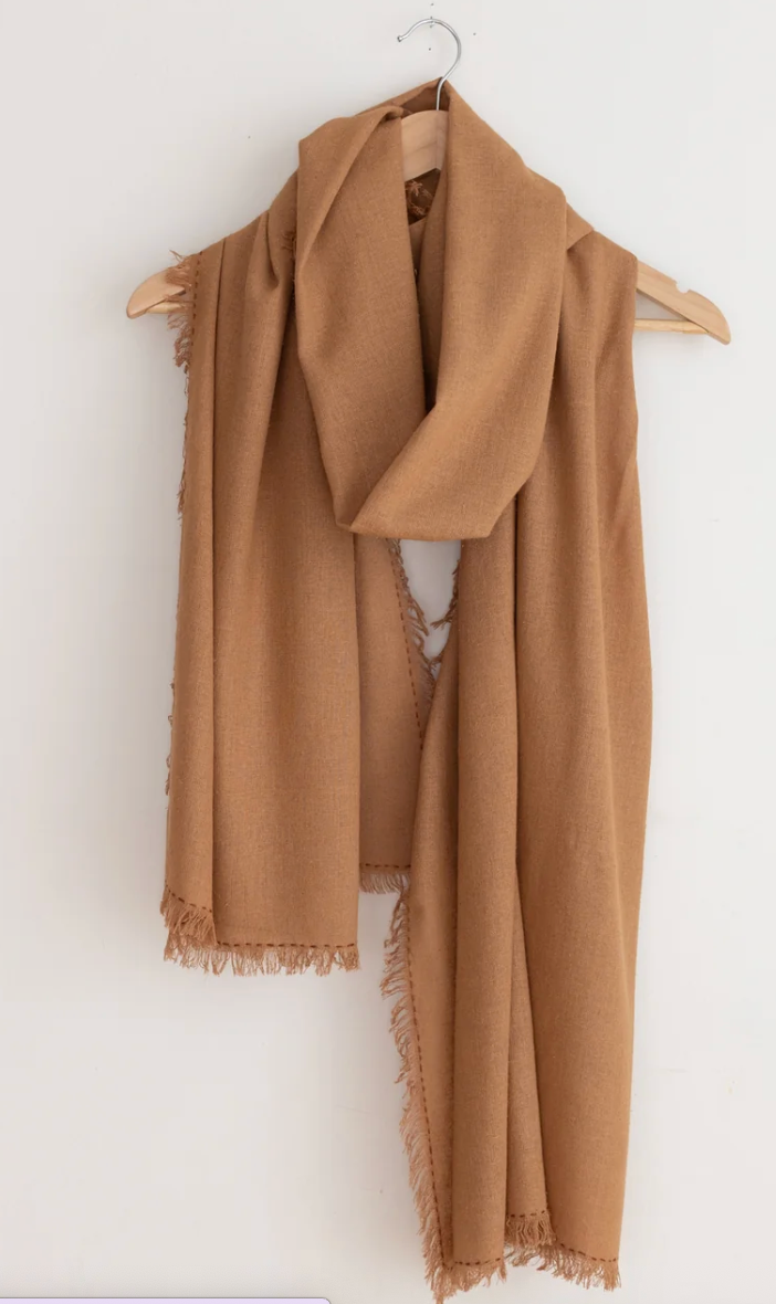 Silk Noil Wrap Scarf