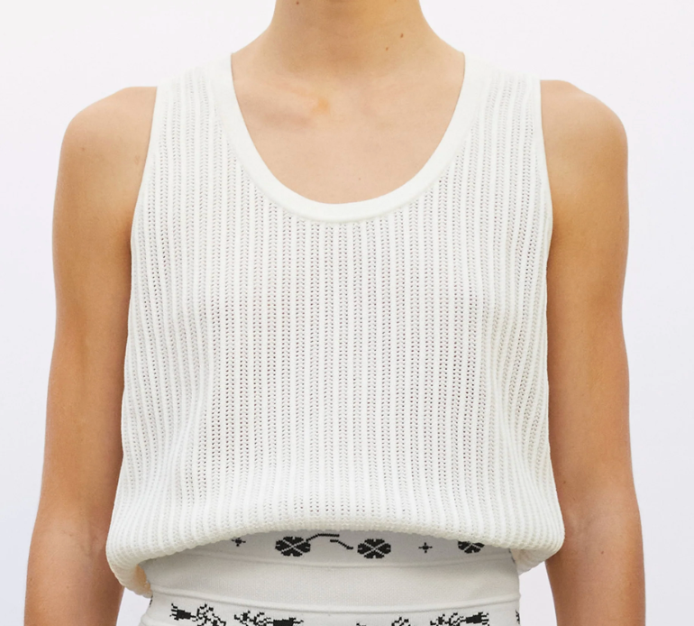 Ete Pointelle Knit Tank