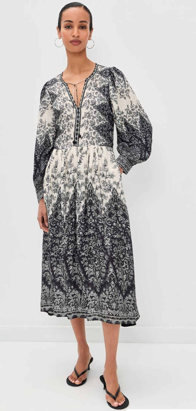 Hedra Print Longsleeve Dress