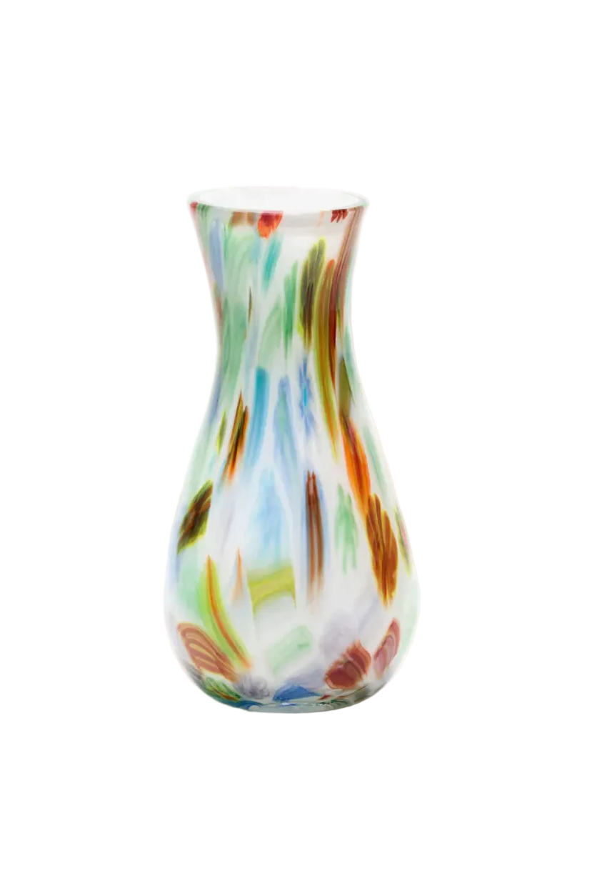 White/Rainbow Bud Vase