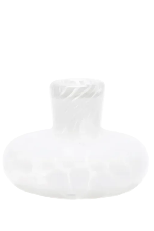 White/Transparent Spotted Candle Holder