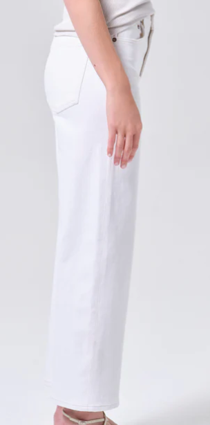 Harper Crop Jeans in White Wash