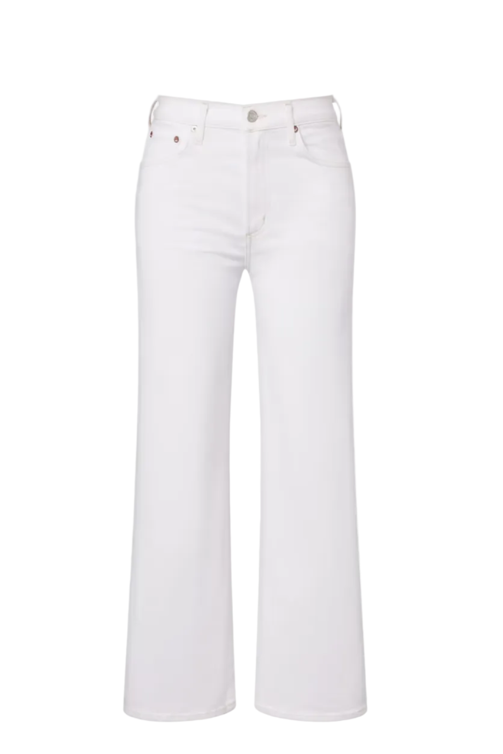 Harper Crop Jeans in White Wash