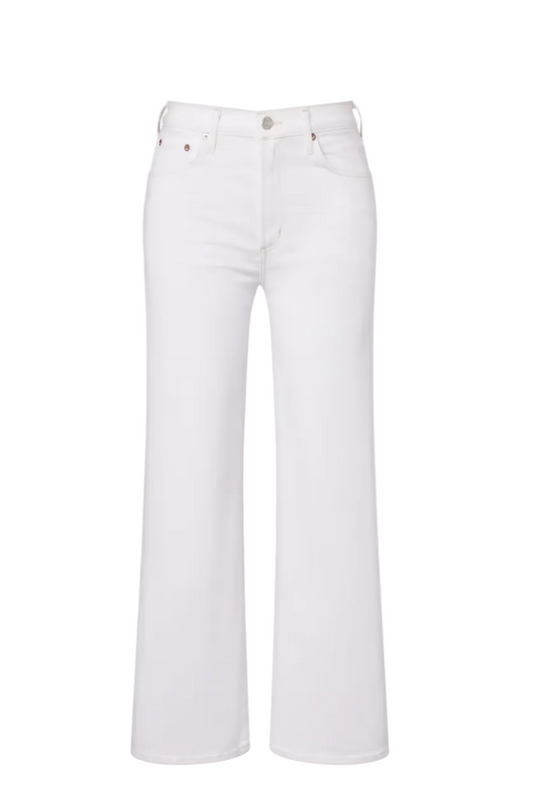 Harper Crop Jeans in White Wash