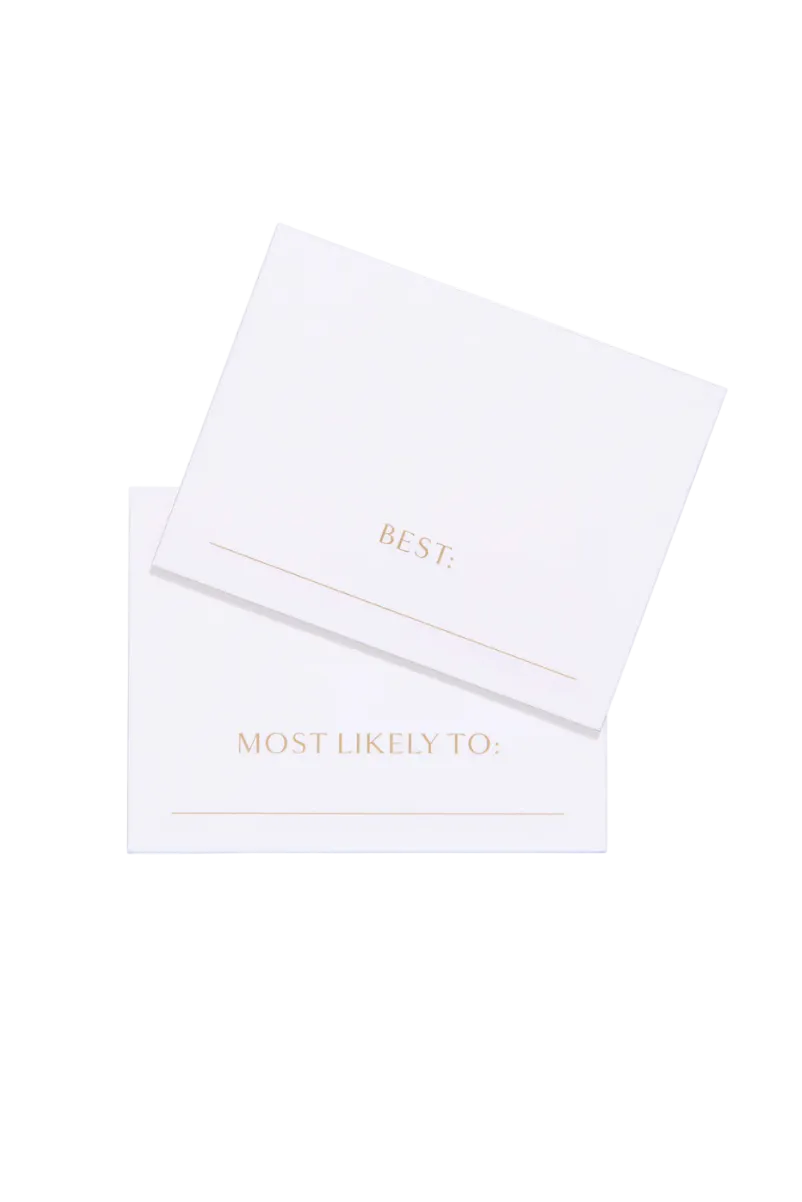 Place Cards - Superlatives