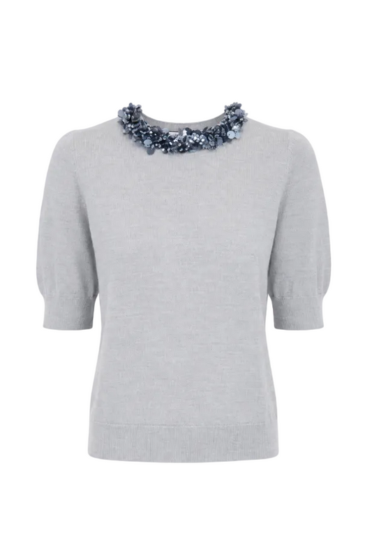 Jude Short Sleeve Embellished Top
