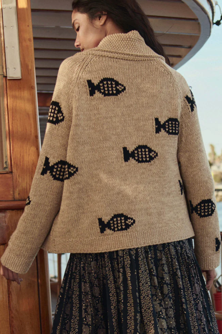 The Swimming Fish Lodge Cardigan