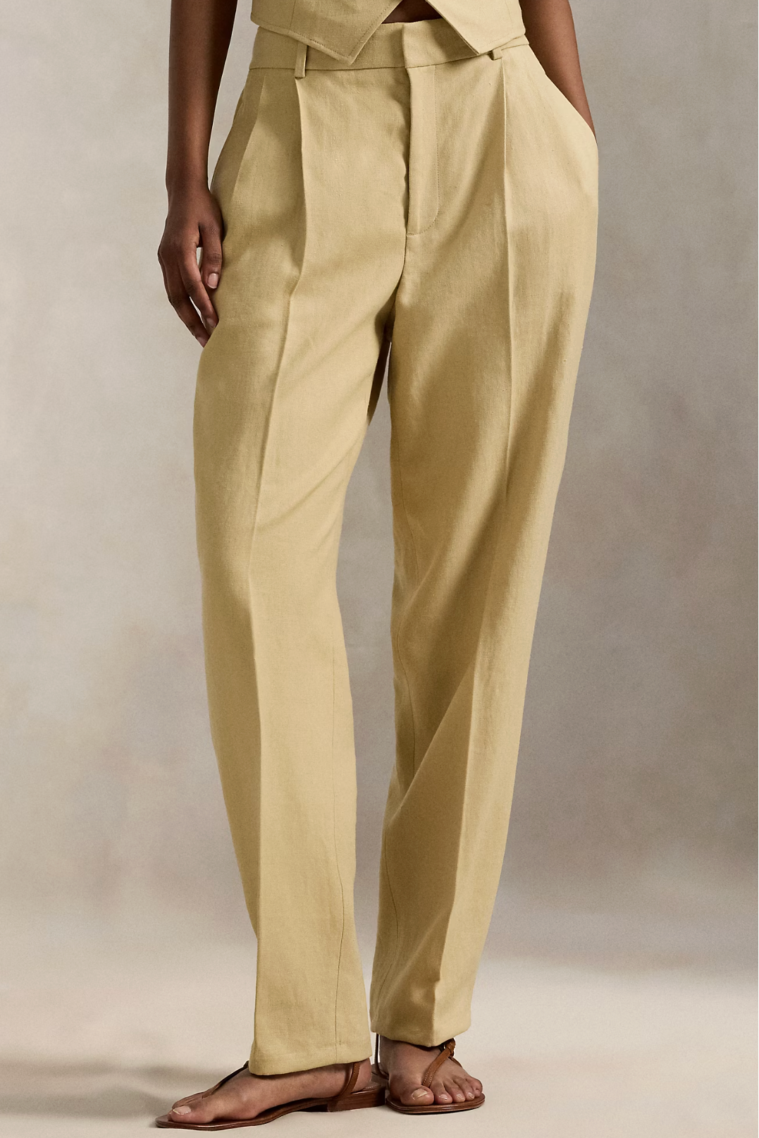Hemp Pleated Tapered Pant