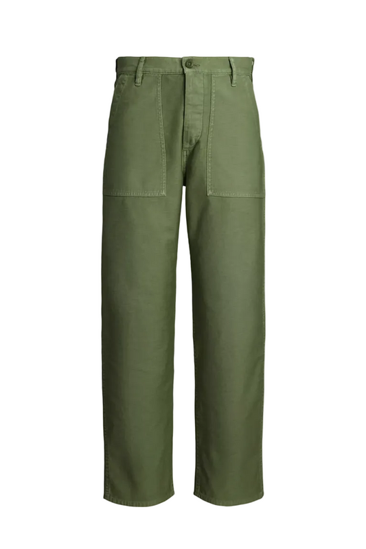 Cotton Sateen Straight Pant