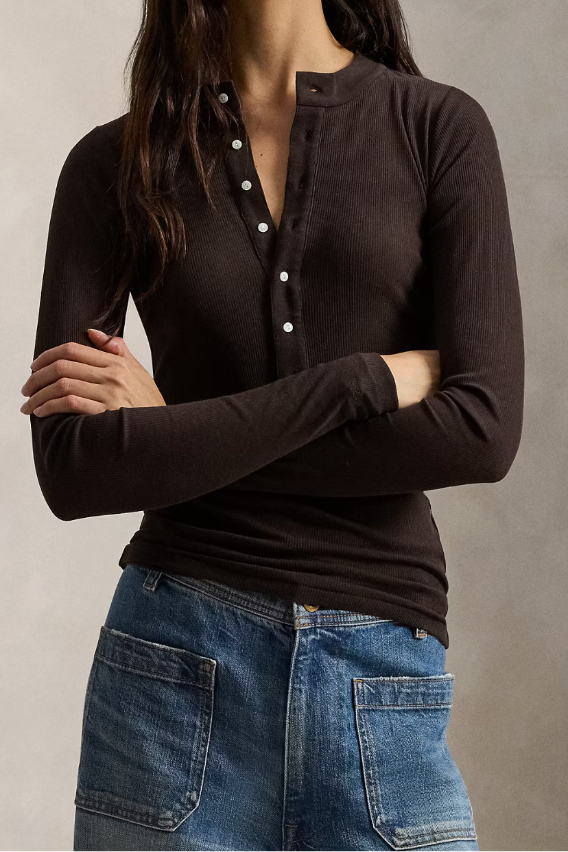 Crepe Rib Pullover Top
