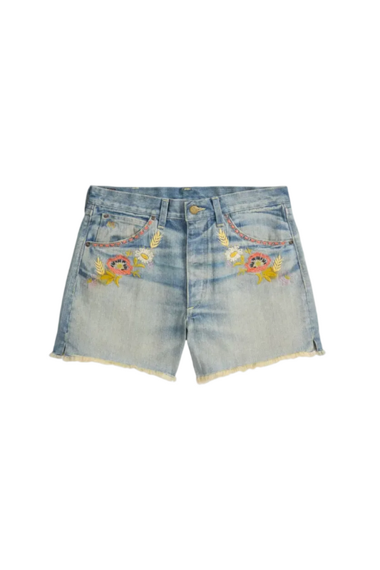 Floral Denim Short