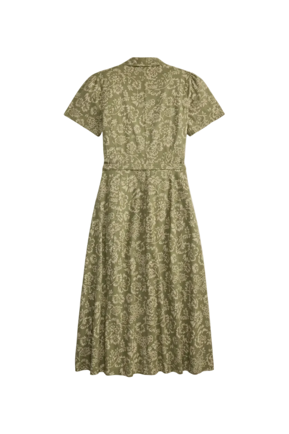 Floral Belted Midi Dress