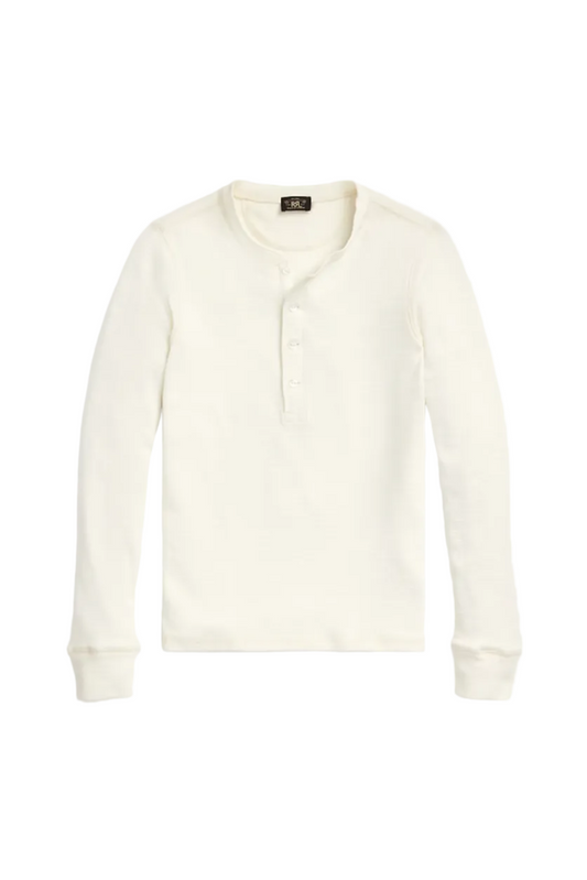 RRL Waffle-Knit Henley Shirt