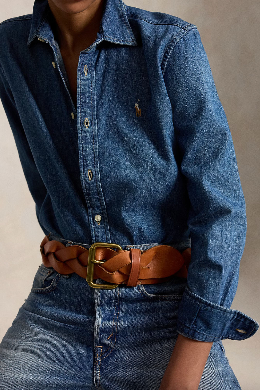 Slim Fit Denim Shirt