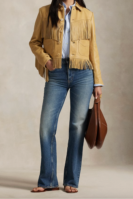 Fringe Leather Jacket
