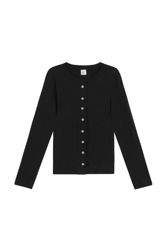 Pointelle Classic Crew Cardigan