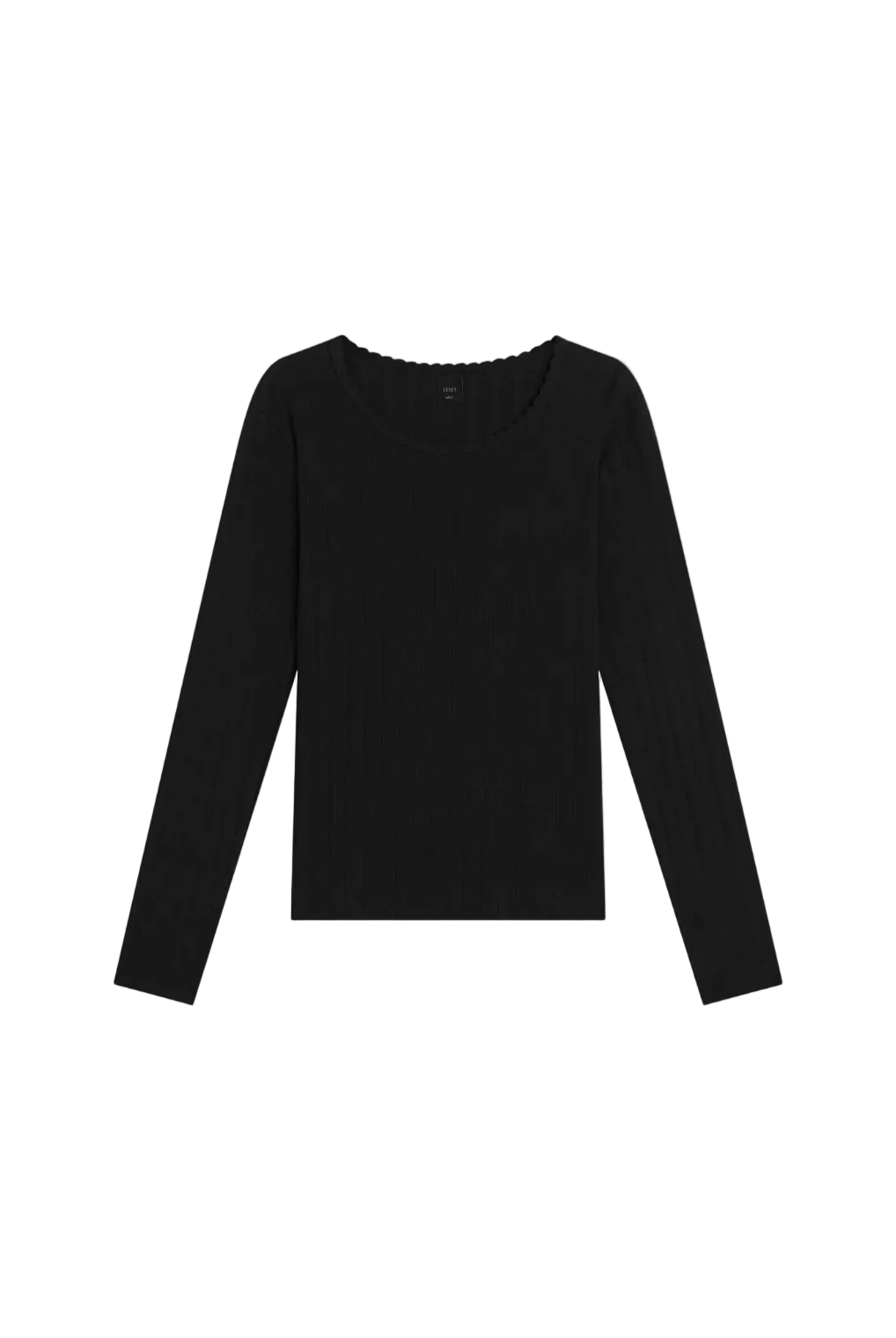 Pointelle Slim Fit Long Sleeve