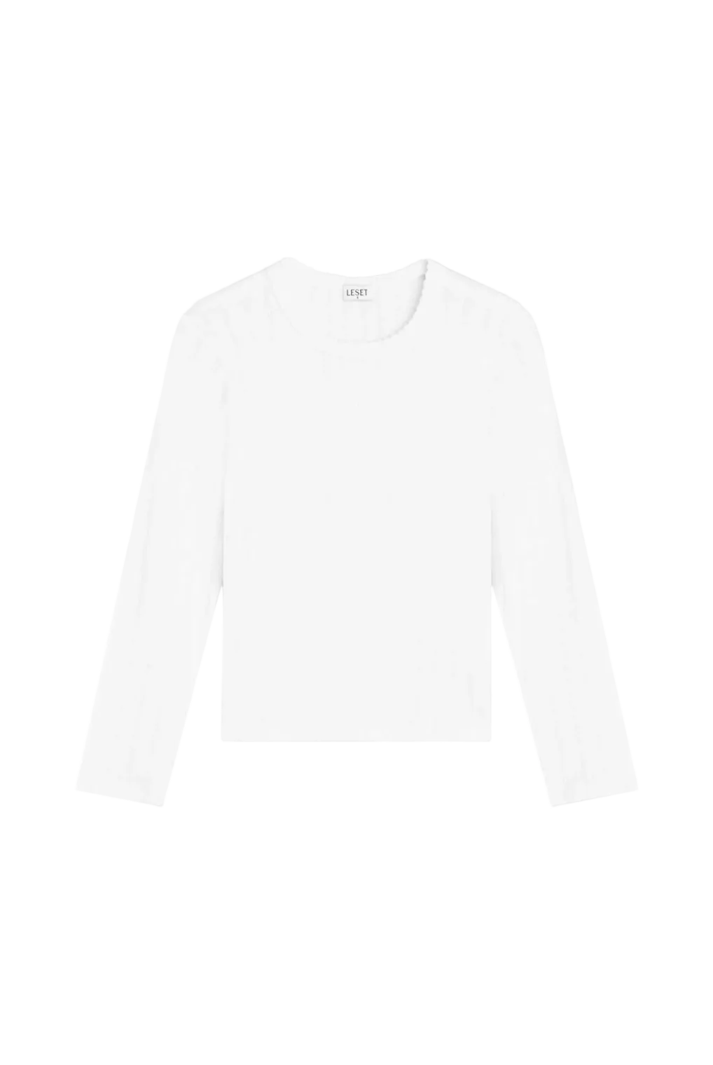 Pointelle Slim Fit Long Sleeve