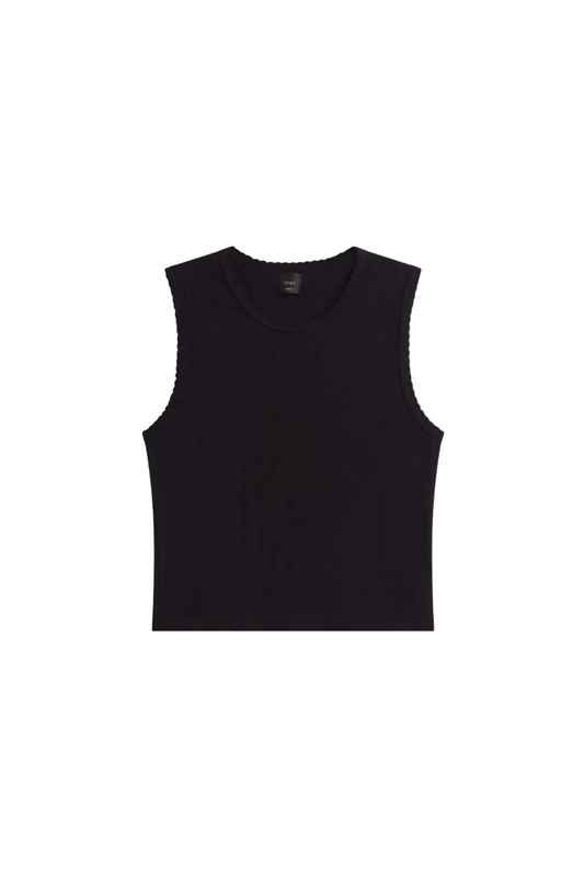Pointelle Sleeveless Crew