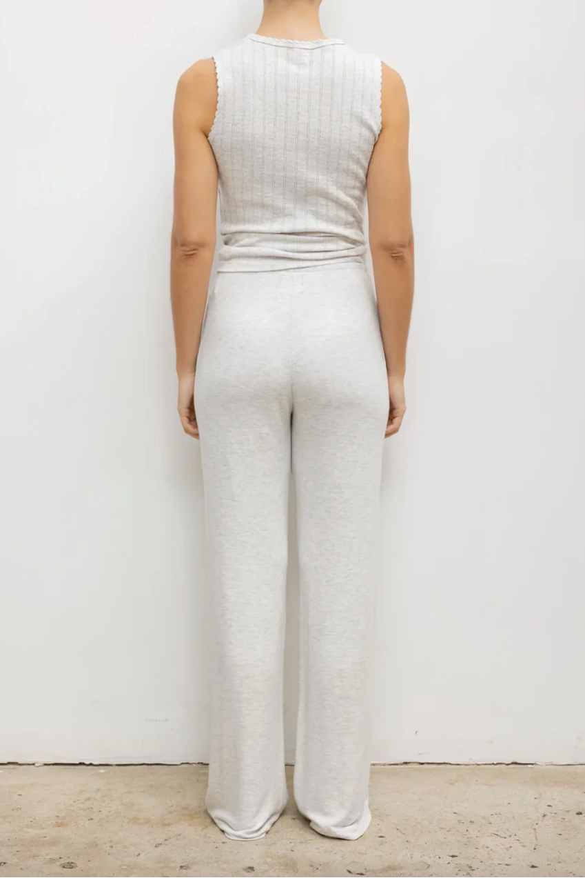 Pointelle Sleeveless Crew