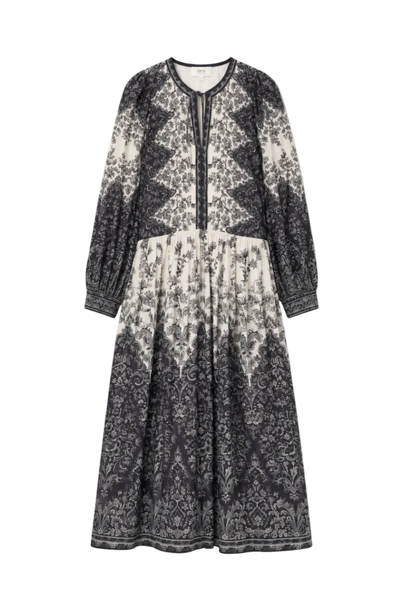 Hedra Print Longsleeve Dress