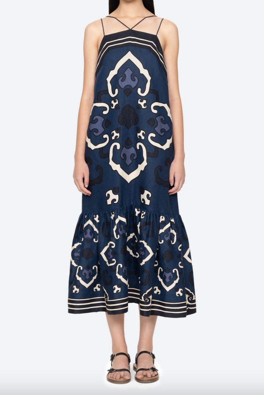 Blaise Print Spaghetti Strap Dress