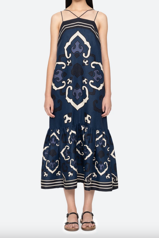 Blaise Print Spaghetti Strap Dress