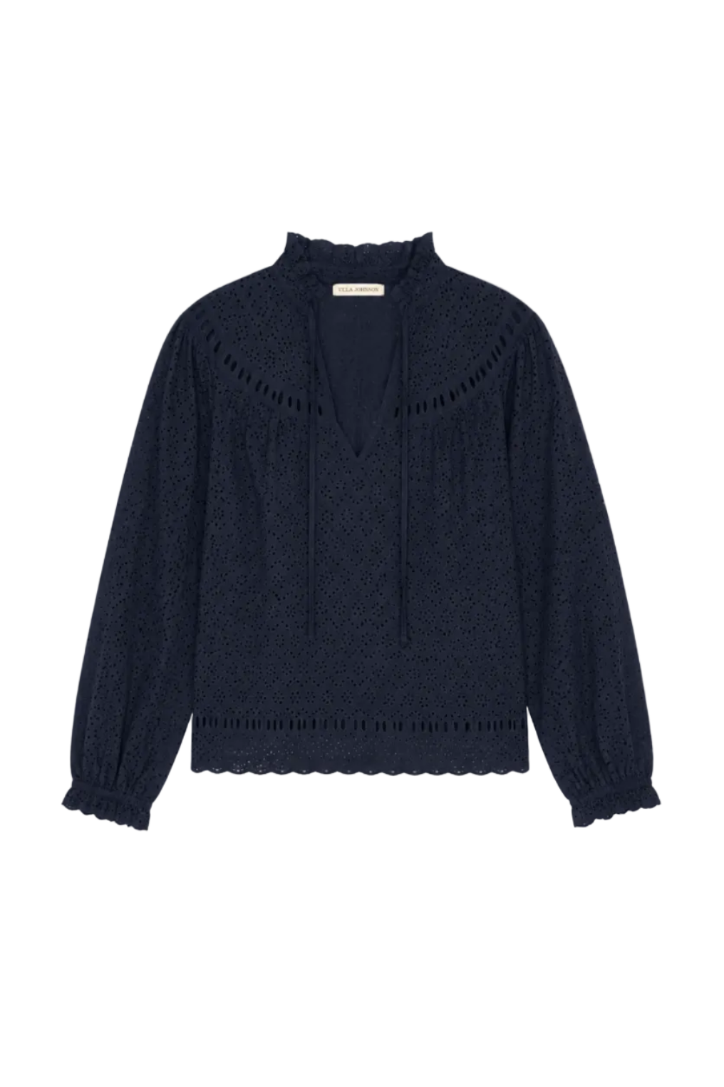 Avelie Long Sleeve Cotton Blouse