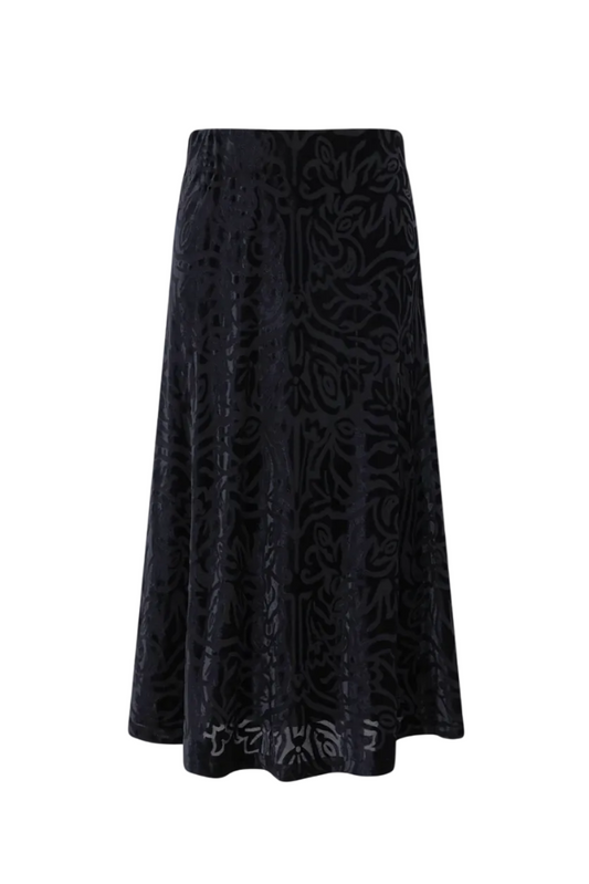 Julie Velvet Midi Skirt