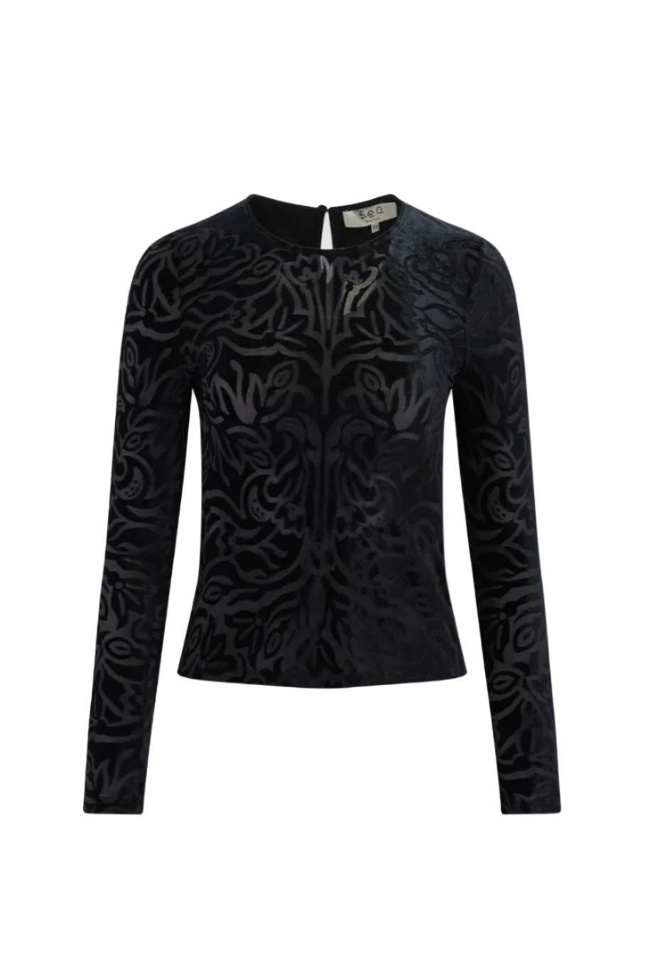 Julie Burnout Velvet Top