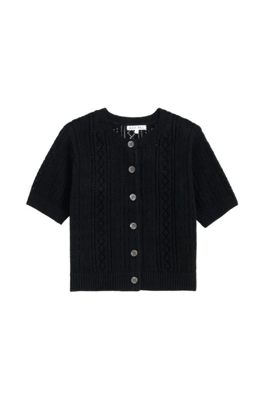 Elle Pointelle Cardigan