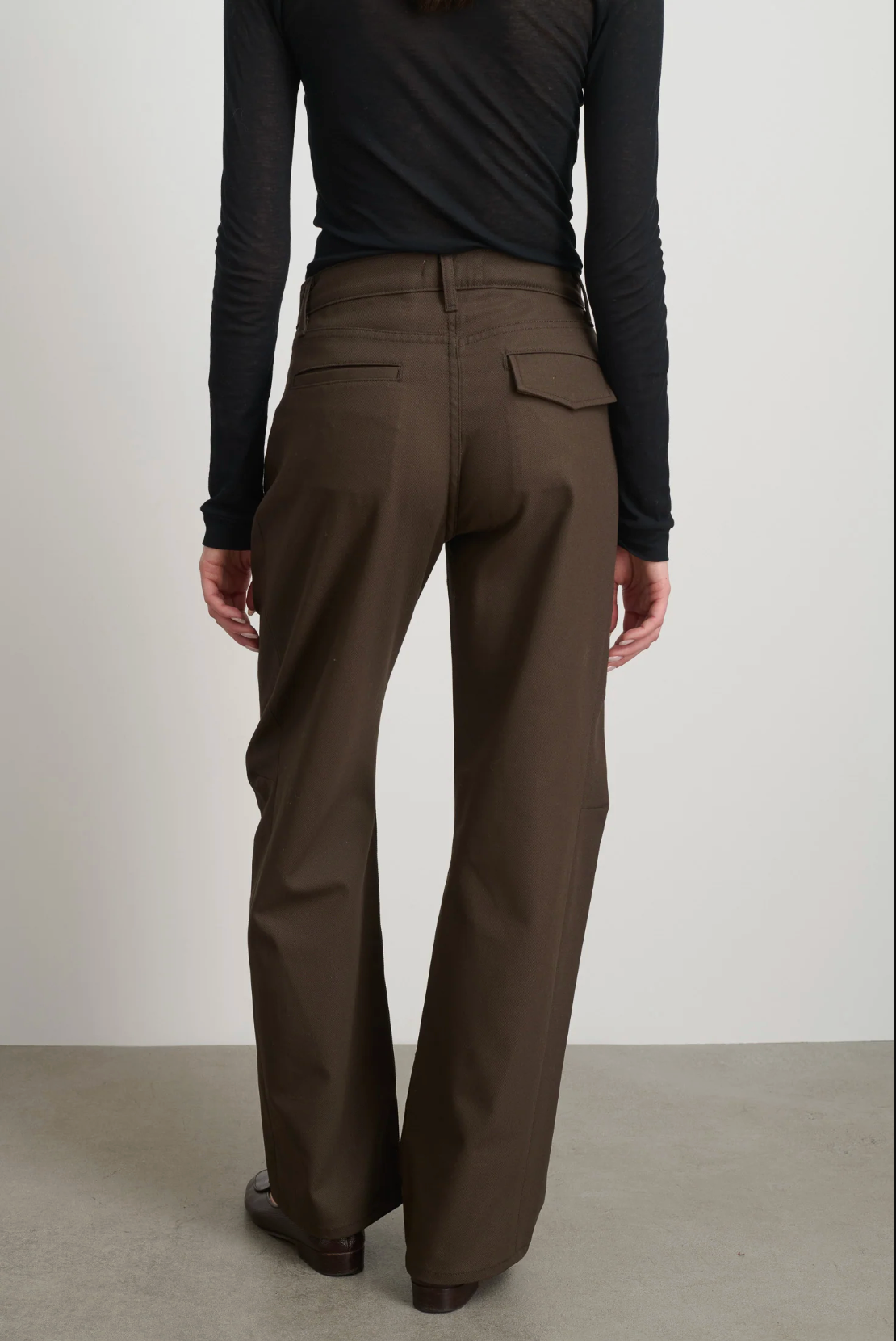 Lange Lasso Jeans in Brown