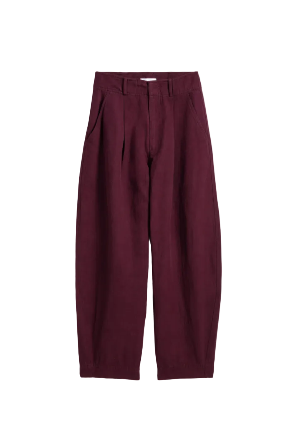 Bari Crop Trouser in Black Cherry