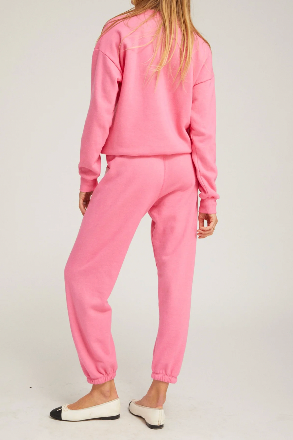 Heart Sweatshirt in Peony