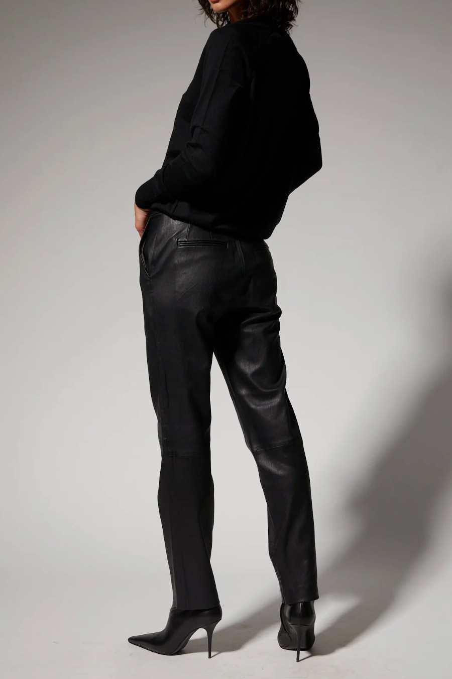 Sophia Leather Cigarette Trousers