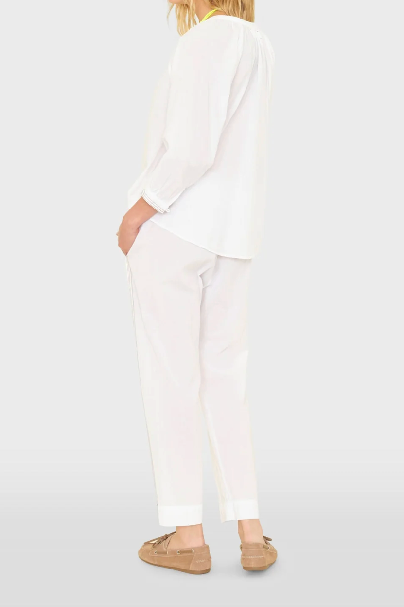 Draper Pant in White Sand