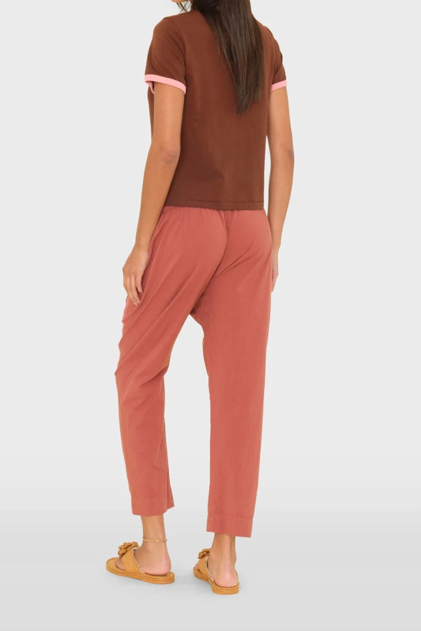 Draper Pant in Cinnabar Coral