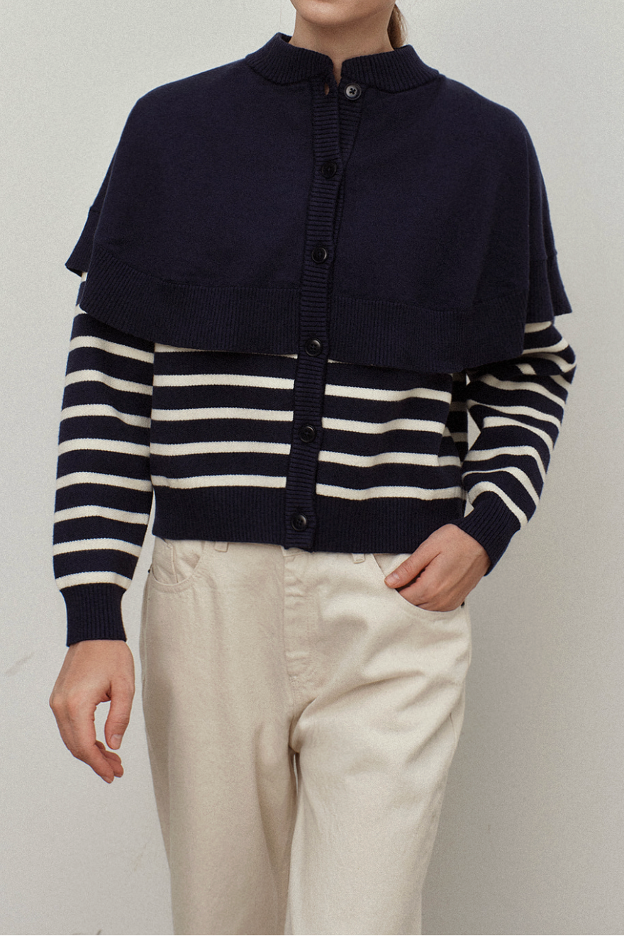 Gequin Cape Cardigan