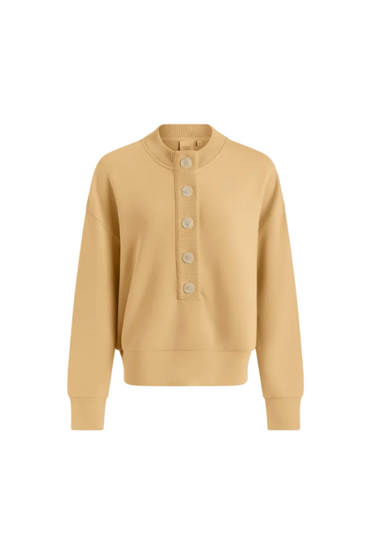 Reena Button Front Sweat