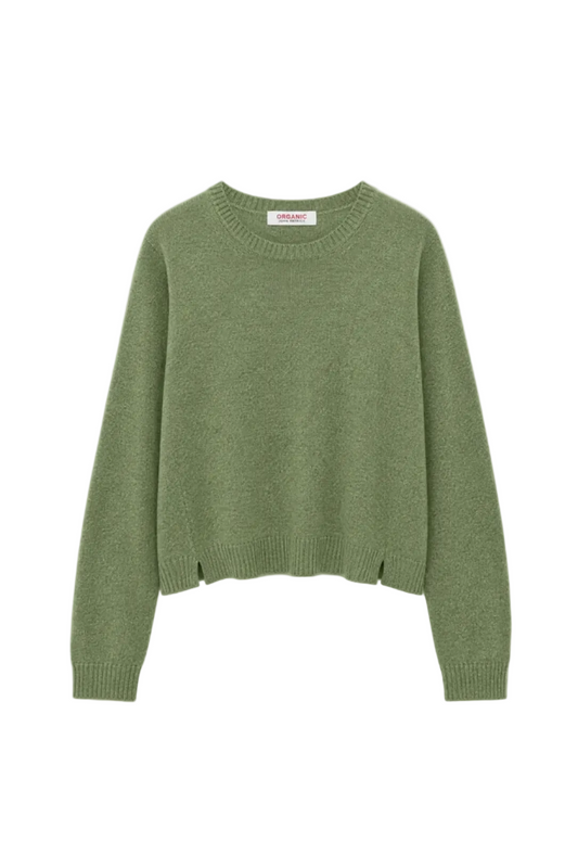 Nina Cashmere Crop Jumper in Chai