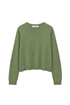 Nina Cashmere Crop Jumper in Chai