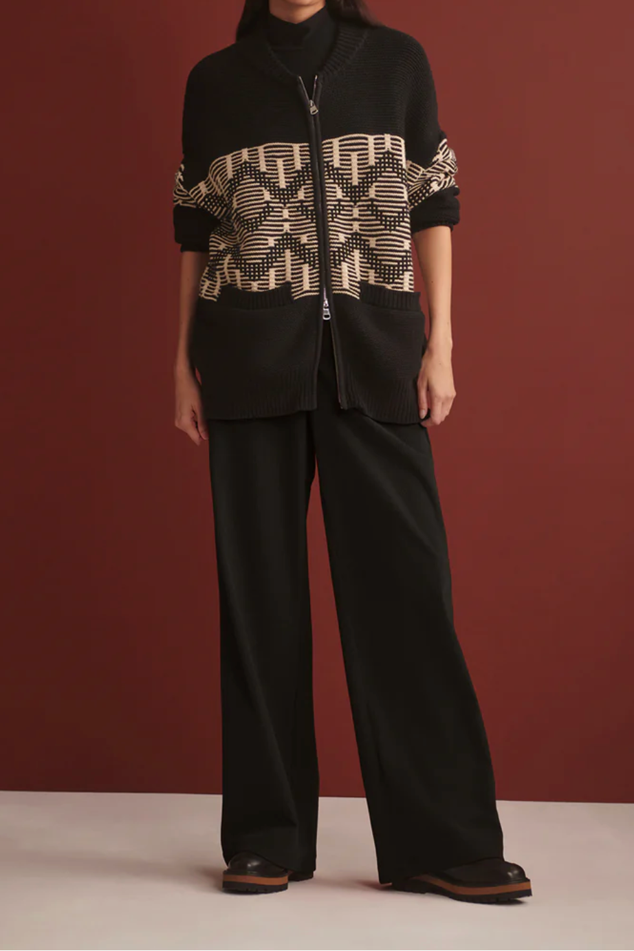 Linnea Fairisle Knit Jacket