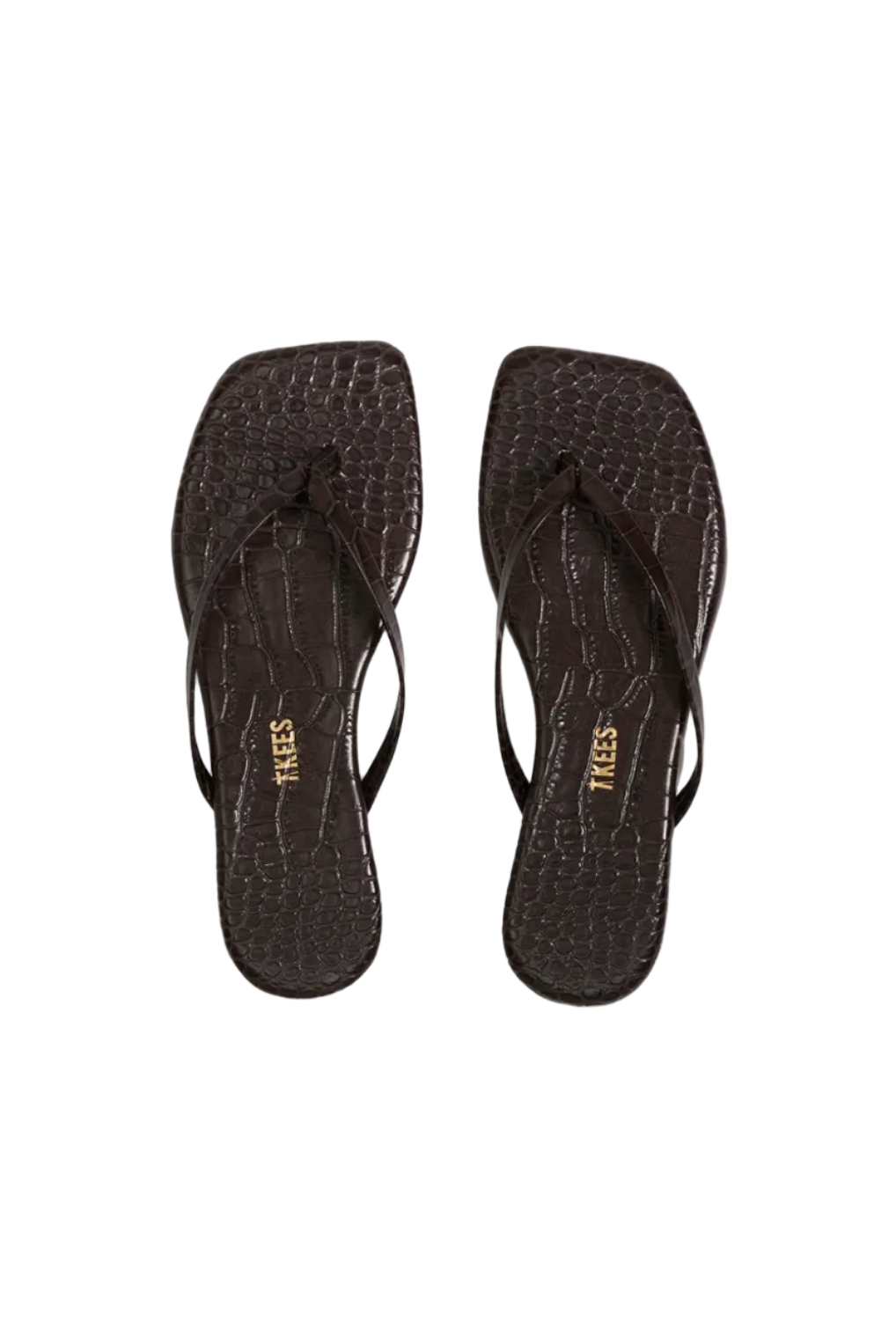 Square Toe Lily in Carob Croc