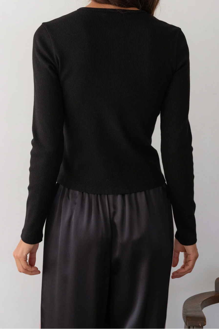 Rib Cardi Top