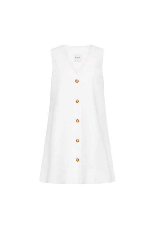 Nancy Mini Dress in Ivory