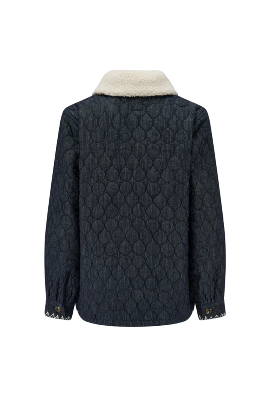 Frida Sherpa Collar Quilted Jacket