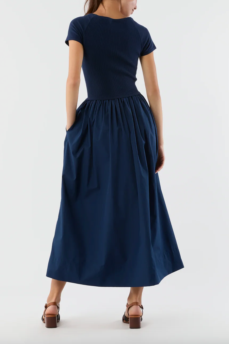 Cosette Dress in Navy