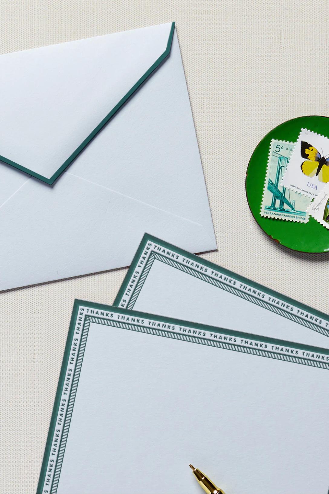 Ticker Tape Thank you Stationery Box Set