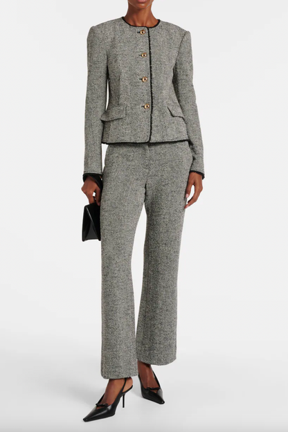 Ivie Herringbone Blazer