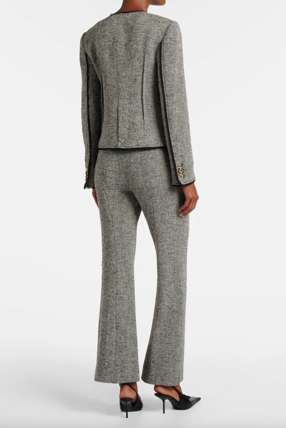 Ivie Herringbone Blazer